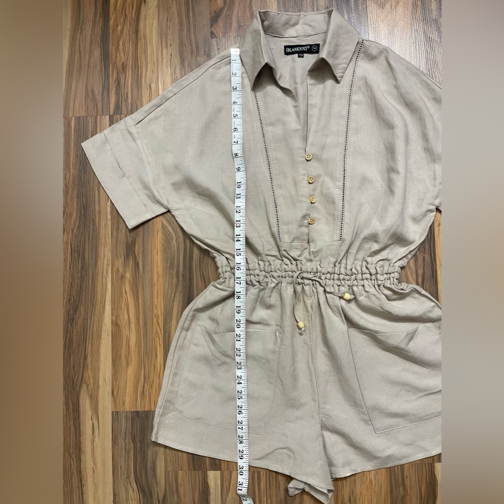 Blank NYC linen short rompers - Picture 7 of 11